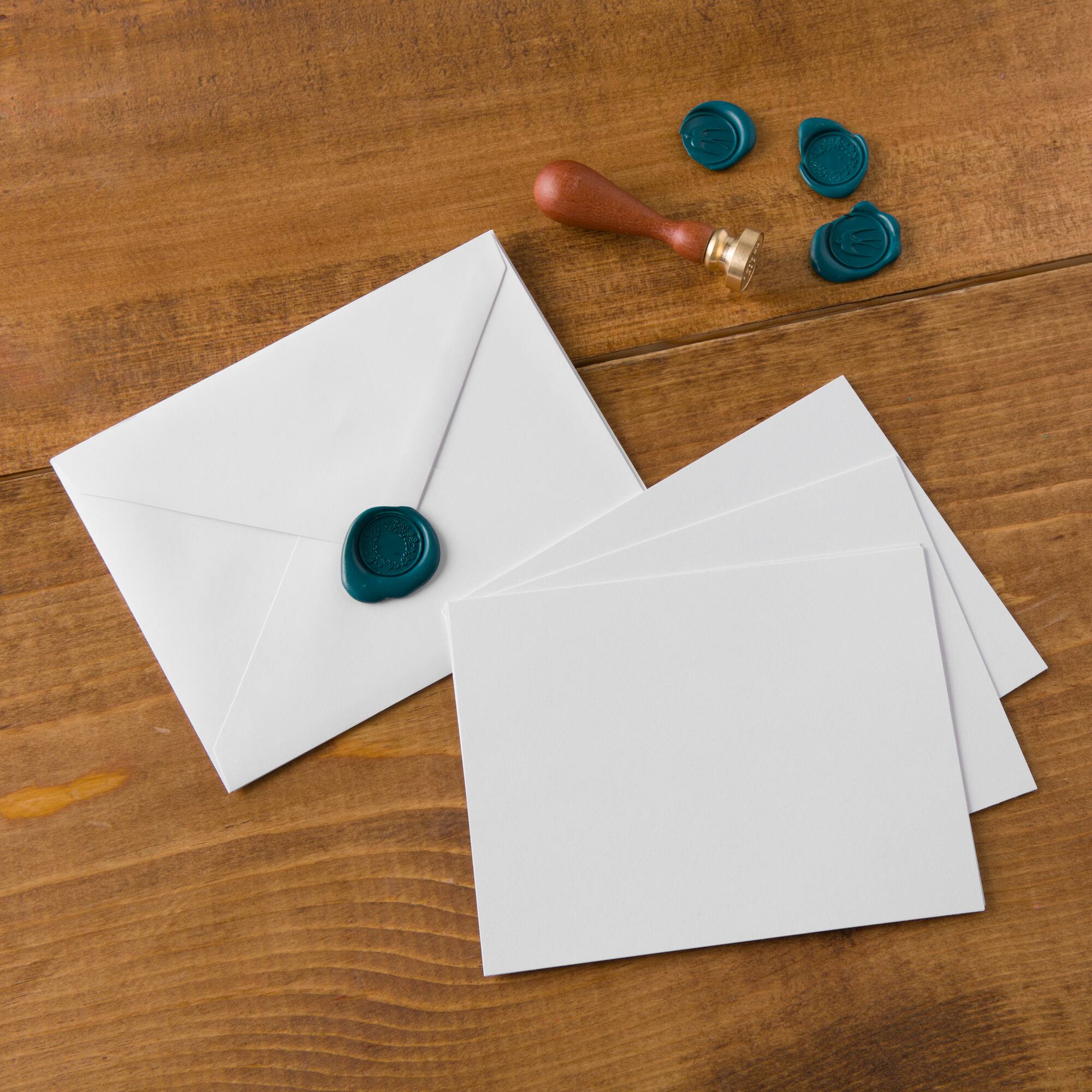 Sets of White Flat Cards & Envelopes by Recollections